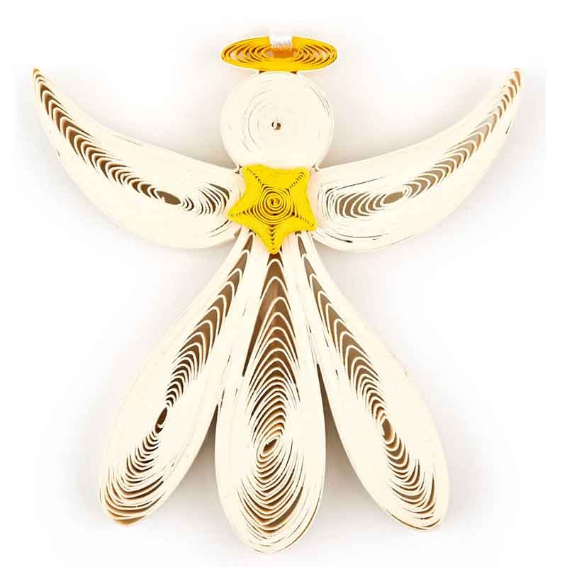 Angel Ornament Handcrafted Quilling