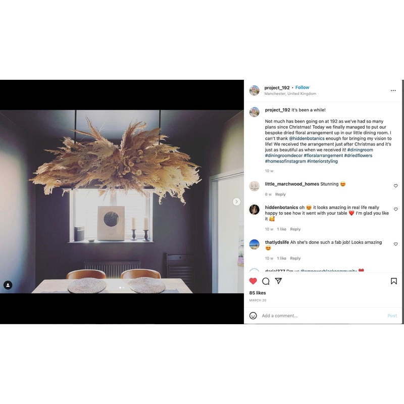 Boho Pampas Cloud Decoration / Wedding Boho Pampas Grass Decoration / Arch Decoration / Chuppah Decoration