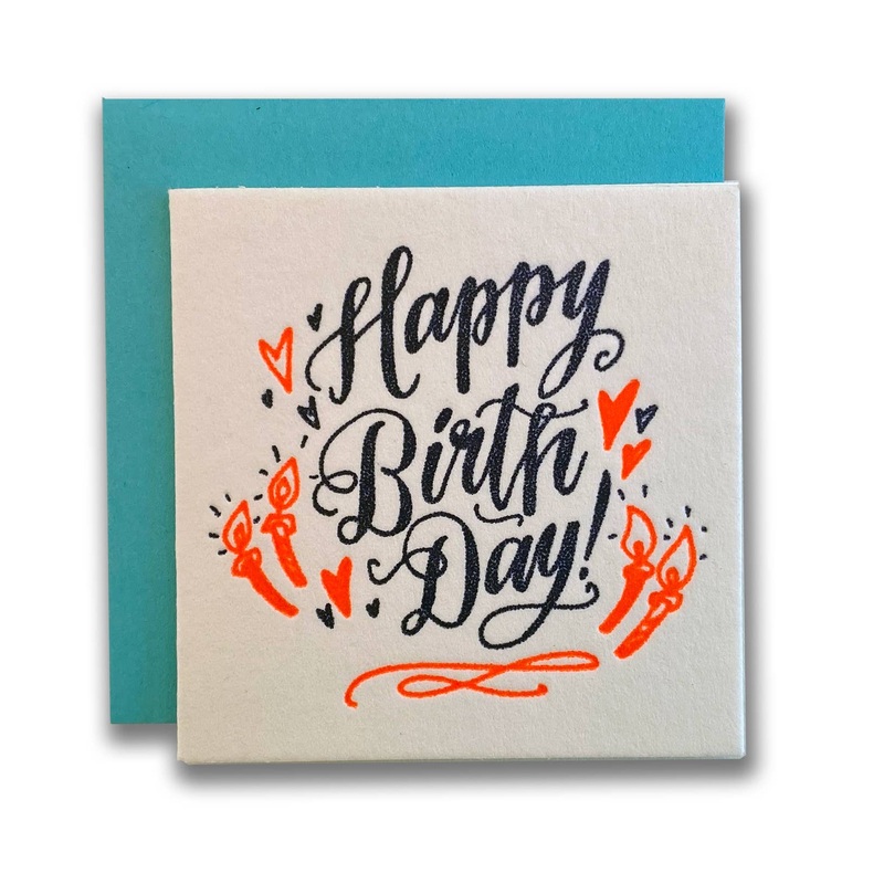 Happy Birthday Candle Tiny Card