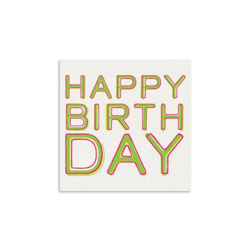 Happy Birthday Color Mini Greeting Card