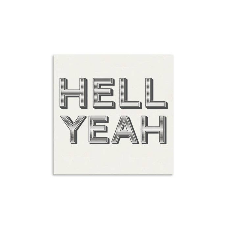 Hell Yeah Mini Greeting Card