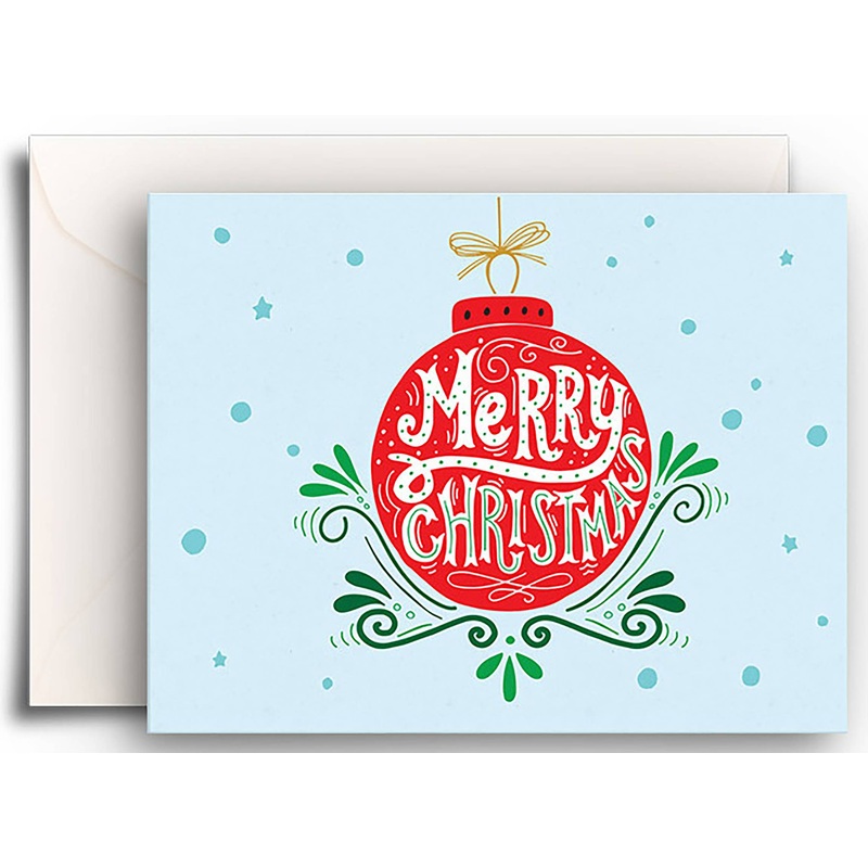 Merry Christmas Ornament Enclosure Card