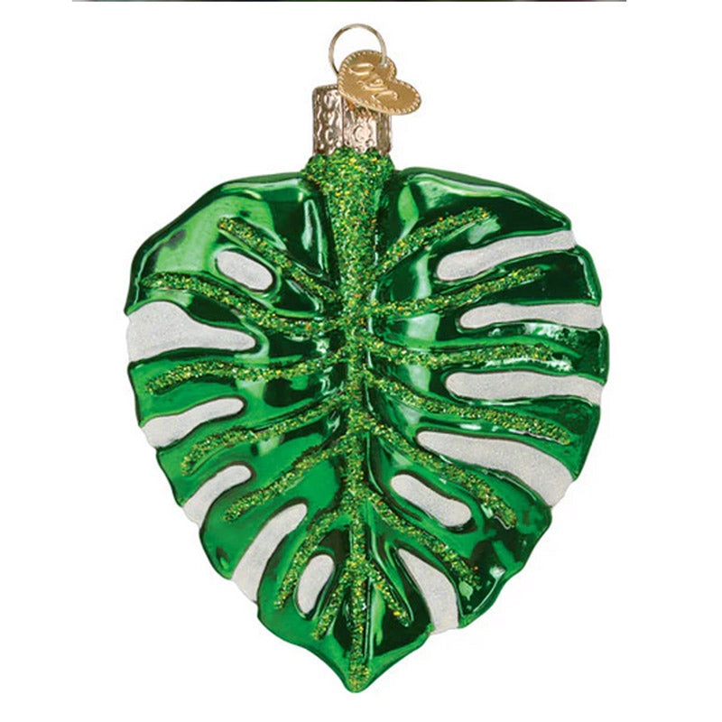 Old World Christmas Ornament Monstera Leaf
