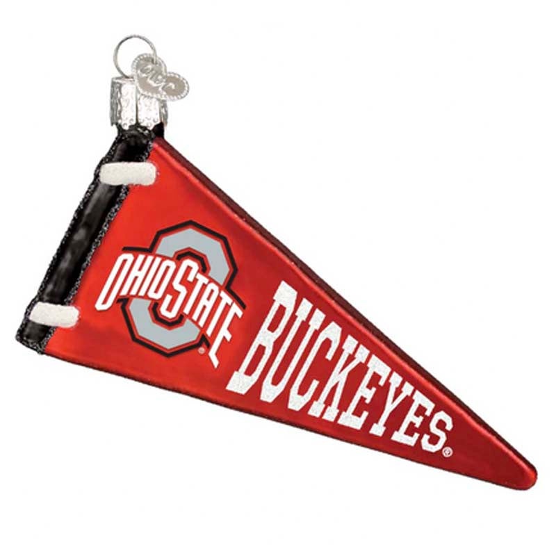 Old World Christmas Ornament Ohio State Pennant