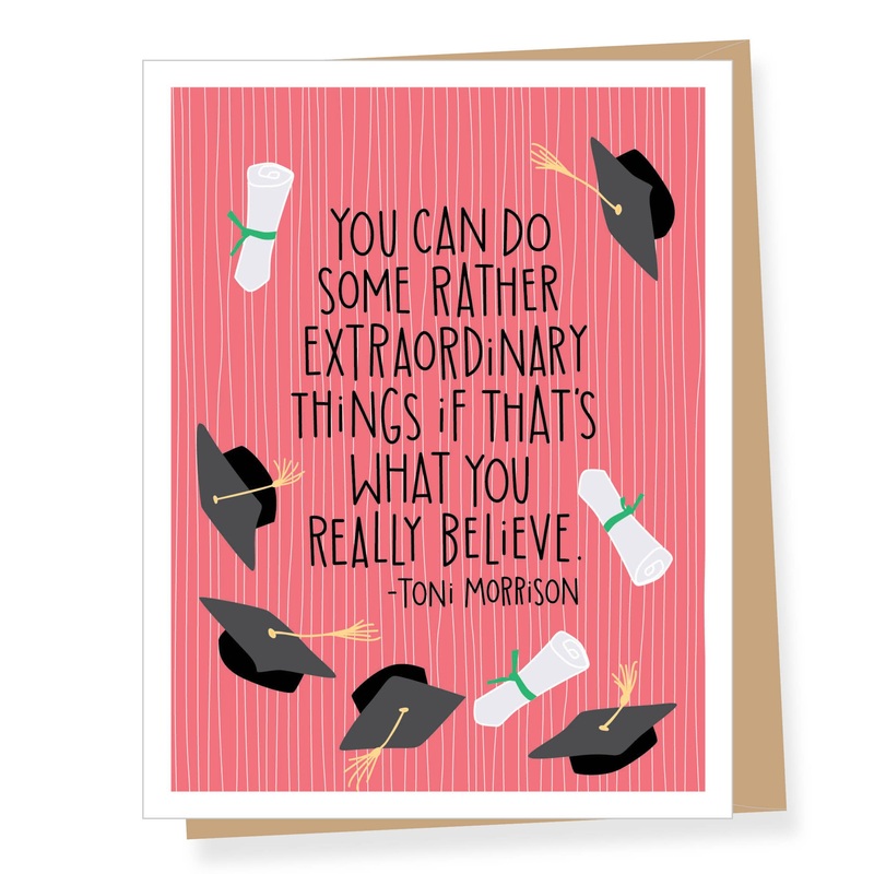 Toni Morrison Quote Graduation Card
