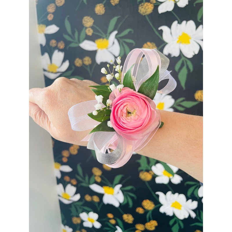 Adult Single Bloom Ribbon Tie On Corsage
