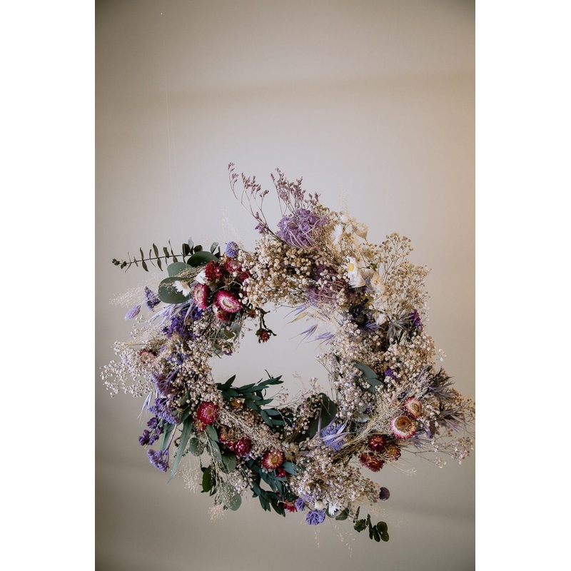 Modern Christmas Wreath No.3 / Soft Winter Door Wreath Lilac Details Christmas Decoration / Christmas Wreath / Xmas Door Wreath