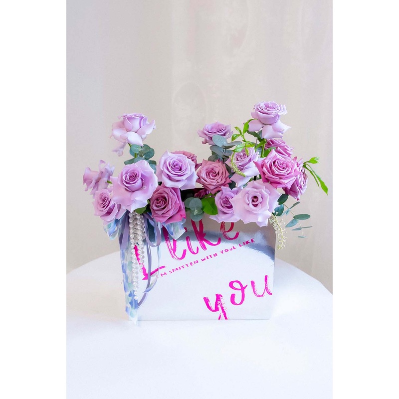 I Like You Box-Purple Pink Mixed & Red