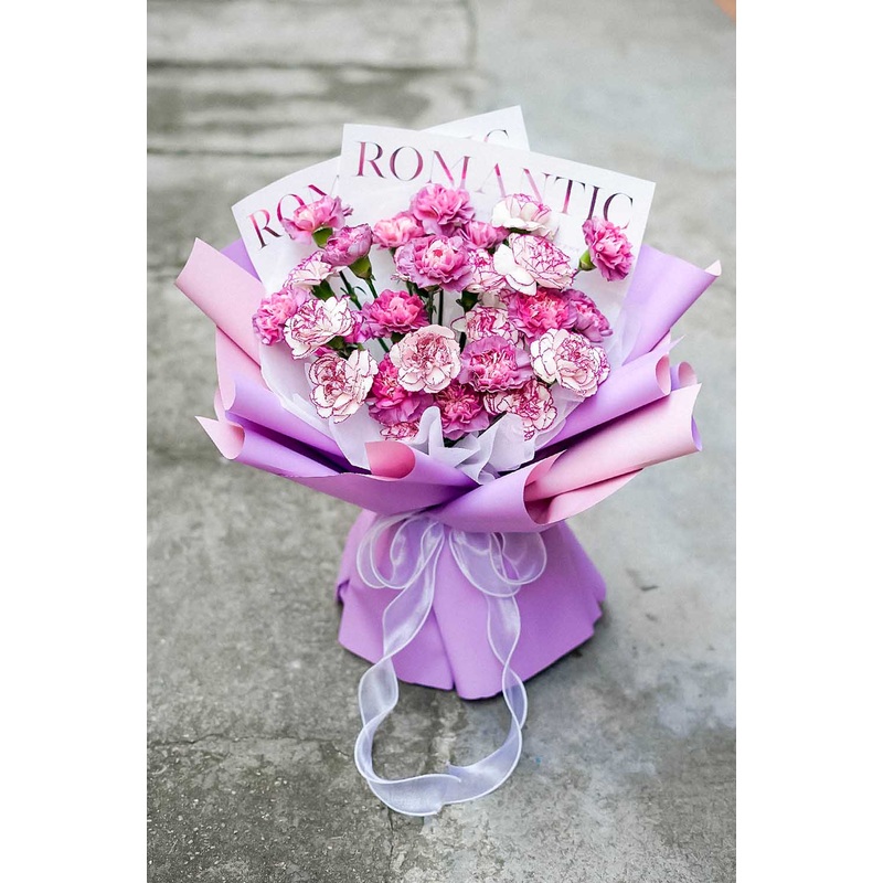 Purple Fan-Shaped Blossoms