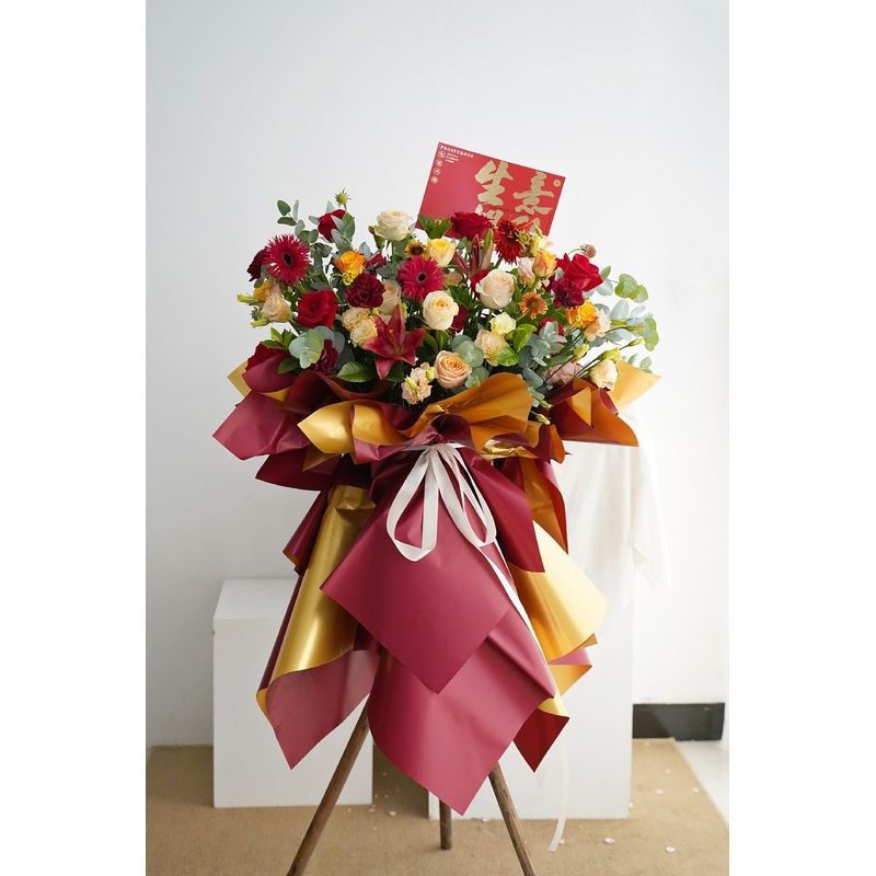 XLarge  1.7M-1.8M  Height Grand Opening with Red Roses