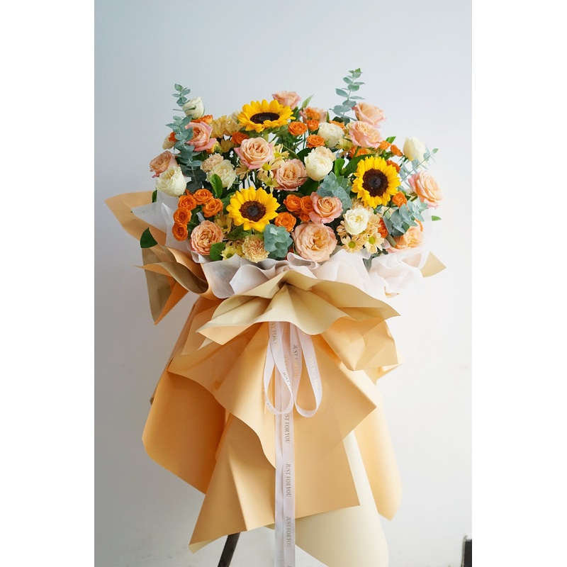 XLarge  1.7M-1.8M  Height Grand Opening with Sunflowers and Roses