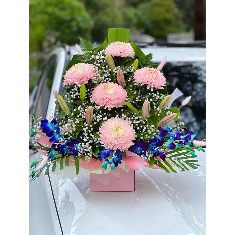 Blossoms in Pink Box