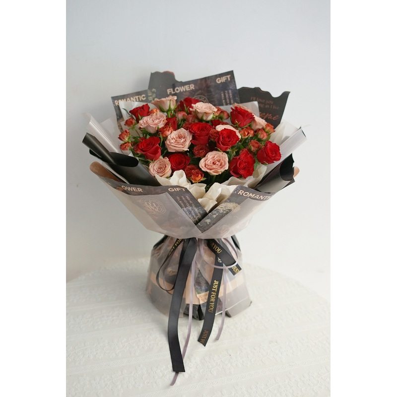 Colorful Trio Rose Bouquet