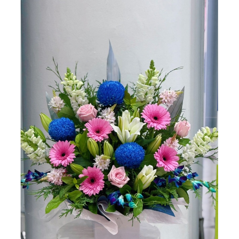 Blue Elegance Flower Box