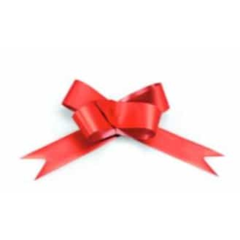 Poly Ribbon Mini Pull Bows – Box of 100 (PVC)