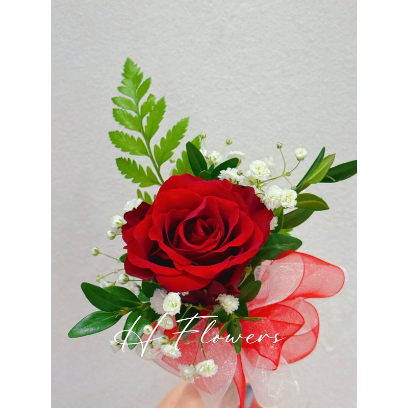 1 Red Rose Buttonhole