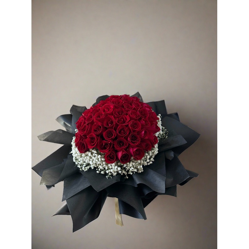 50/ 99/ 108 Rose Bouquet with Baby Breath