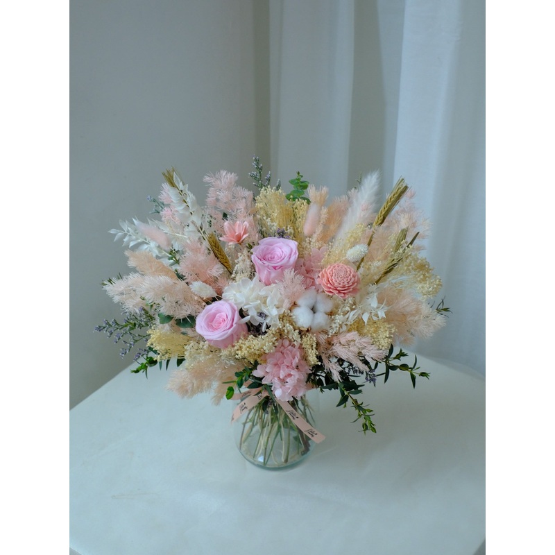 Willow – Pink Dried & Preserved Flower in a Jar