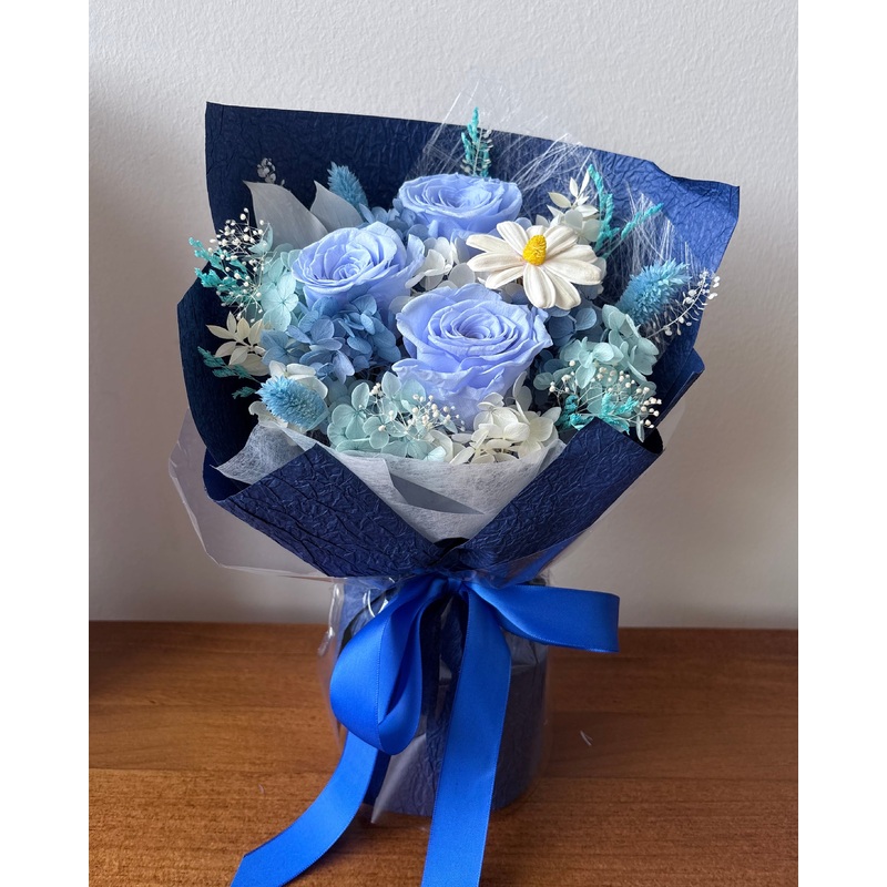 Blue Skies Forever – Preserved and Dried Bouquet