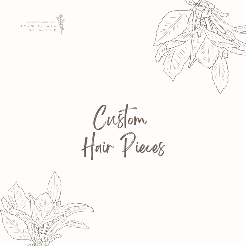 Custom Hair Pieces-Hair Pin & Hair Comb & Flower Crown (Adult) & Flower Crown (Child)