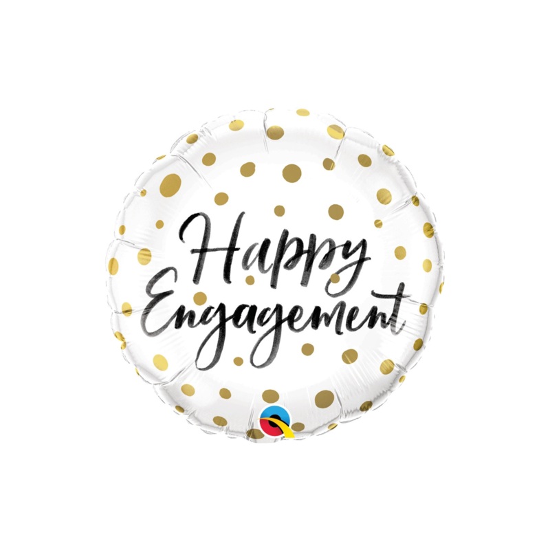 Variety of Love Foil Balloon-Happy Engagement & Anniversary Cheers! & Love – Heart Shape & I Love You – Heart Shape & I Love You – Colorful Hearts & Cheers – Gold Dots & Future Mrs. Pink & Happy Anniversary – Colorful Dots