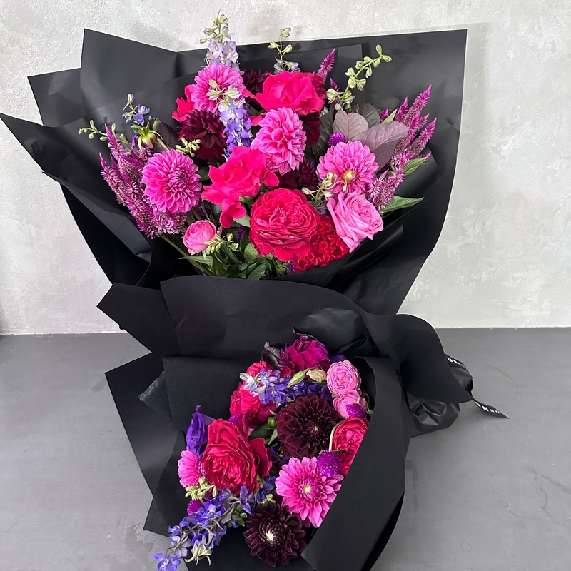 Hot Pink Pop Mixed Flower Bouquet