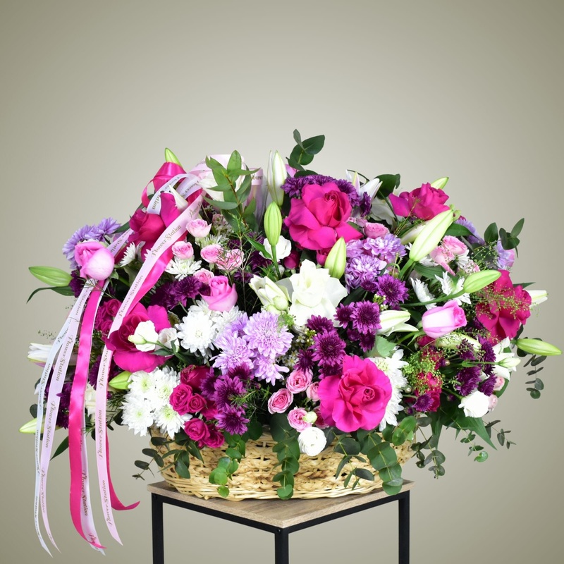Pink Symphony – Flower Basket