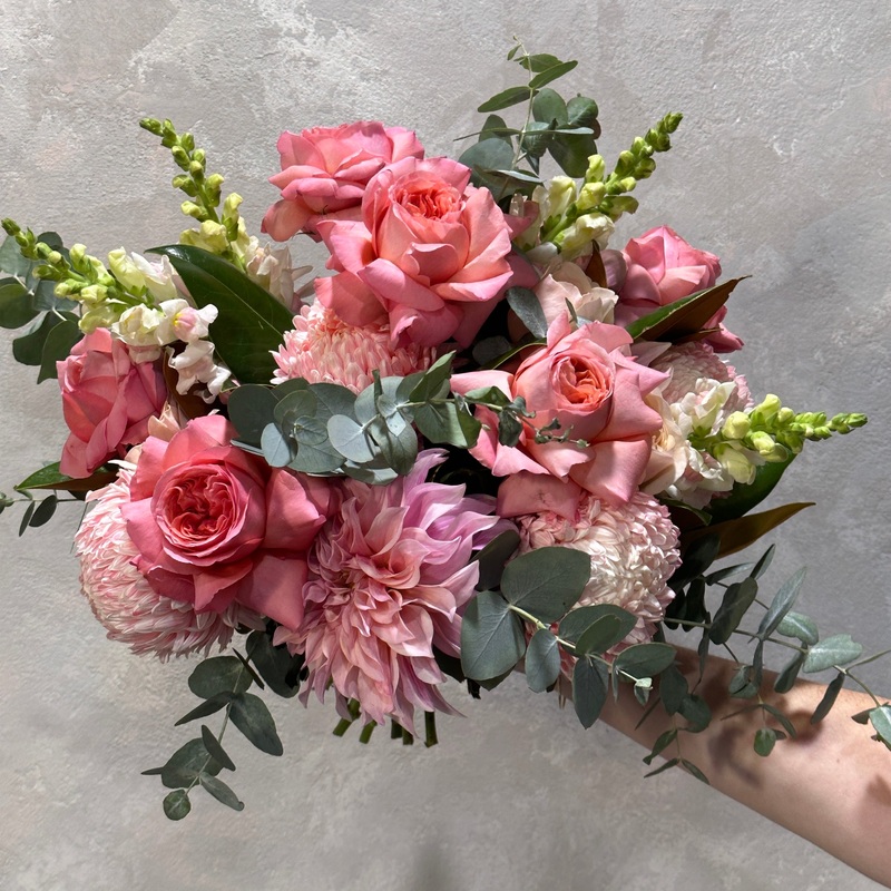 Pretty in Pink Mixed Flowers-Luxe & Premium & Standard