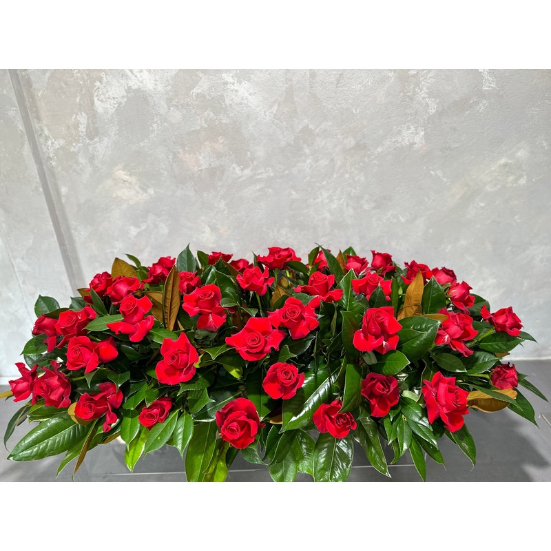 Rose Casket Cover-Half Casket Cover & 3/4 Casket Cover & Full Casket Cover