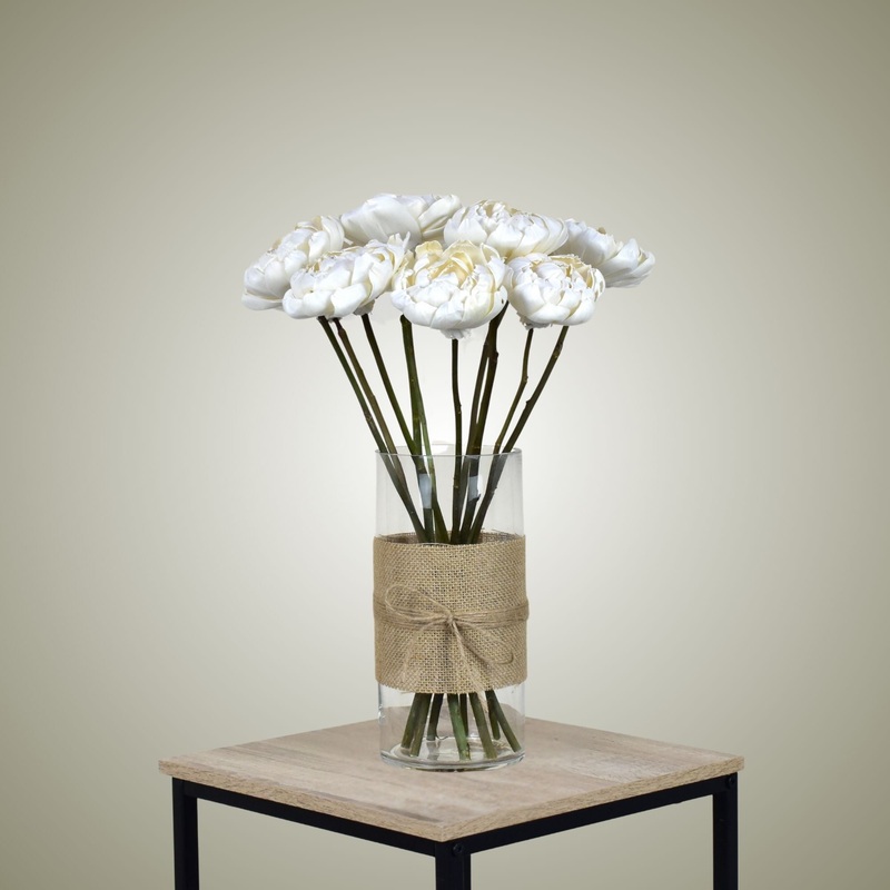 Sola Peonies in Vase