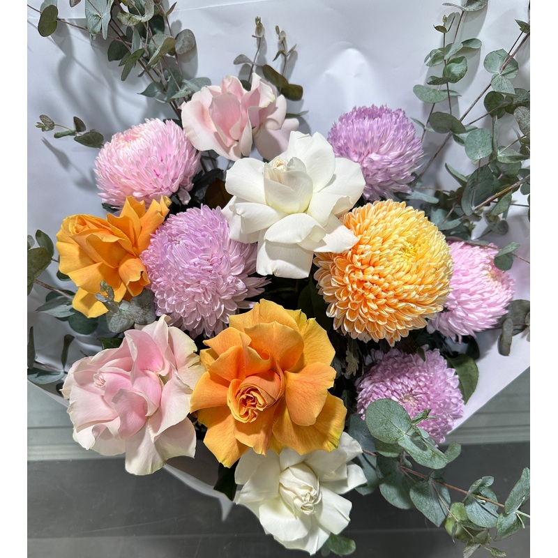 Simply the Best- Mum & Rose Bouquet