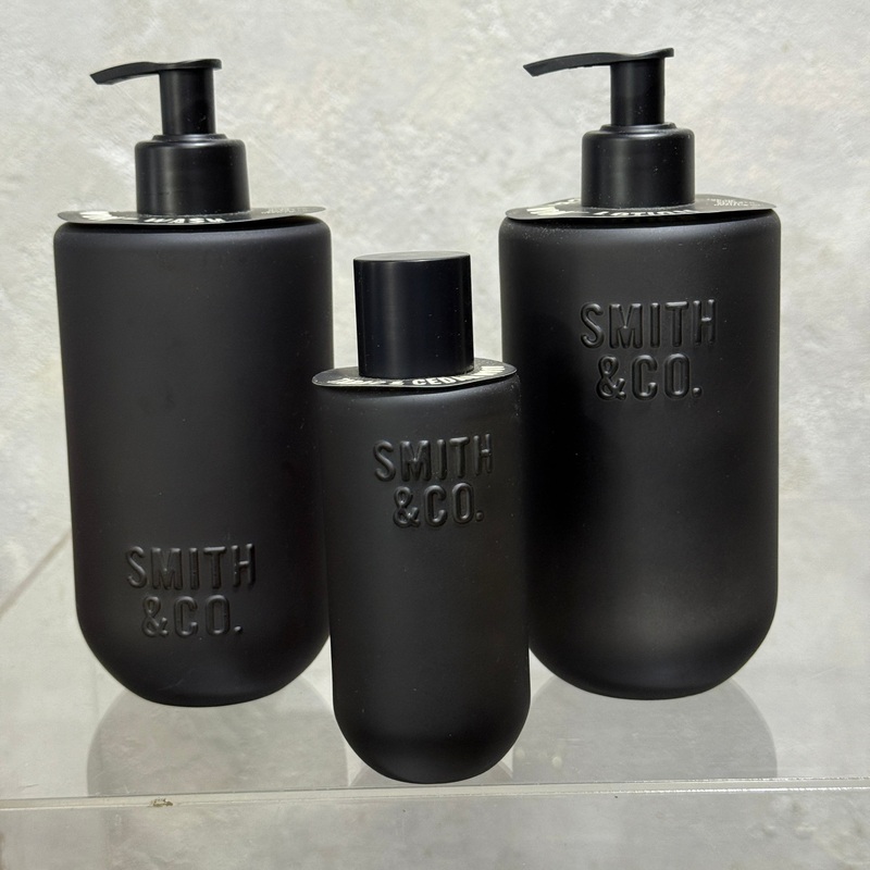 Smith & Co. Tabac and Cedarwood Room Spray 100ml, Hand and Body Lotion 400ml, Body Wash and Lotion 400ml