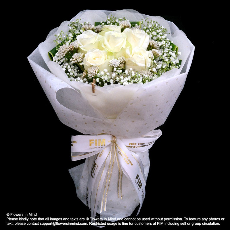 Bouquet of Roses (HB171)-6 stalks of roses & 9 stalks of roses & 12 stalks of roses & 18 stalks of roses & 24 stalks of roses & 36 stalks of roses & 48 stalks of roses