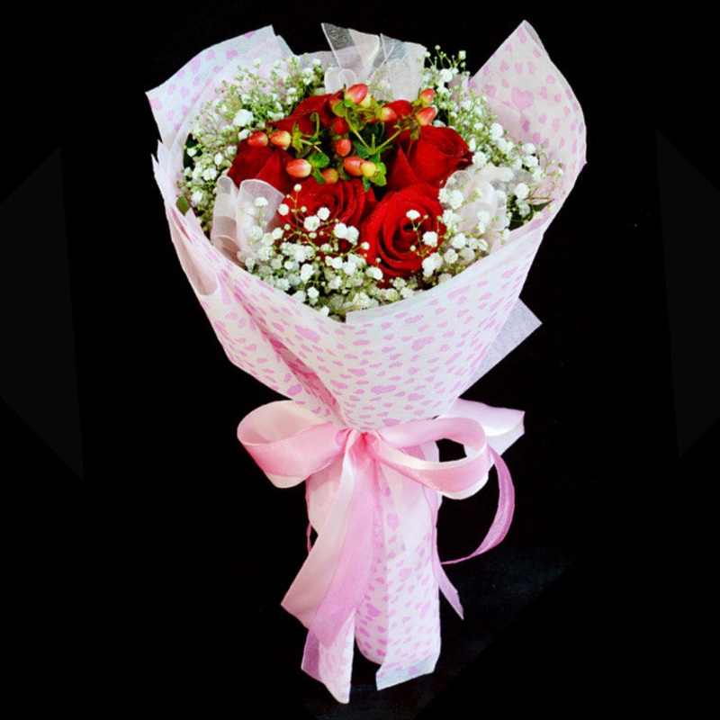Bouquet of Roses (HB25)-6 stalks of roses & 9 stalks of roses & 12 stalks of roses & 18 stalks of roses & 24 stalks of roses & 36 stalks of roses & 48 stalks of roses