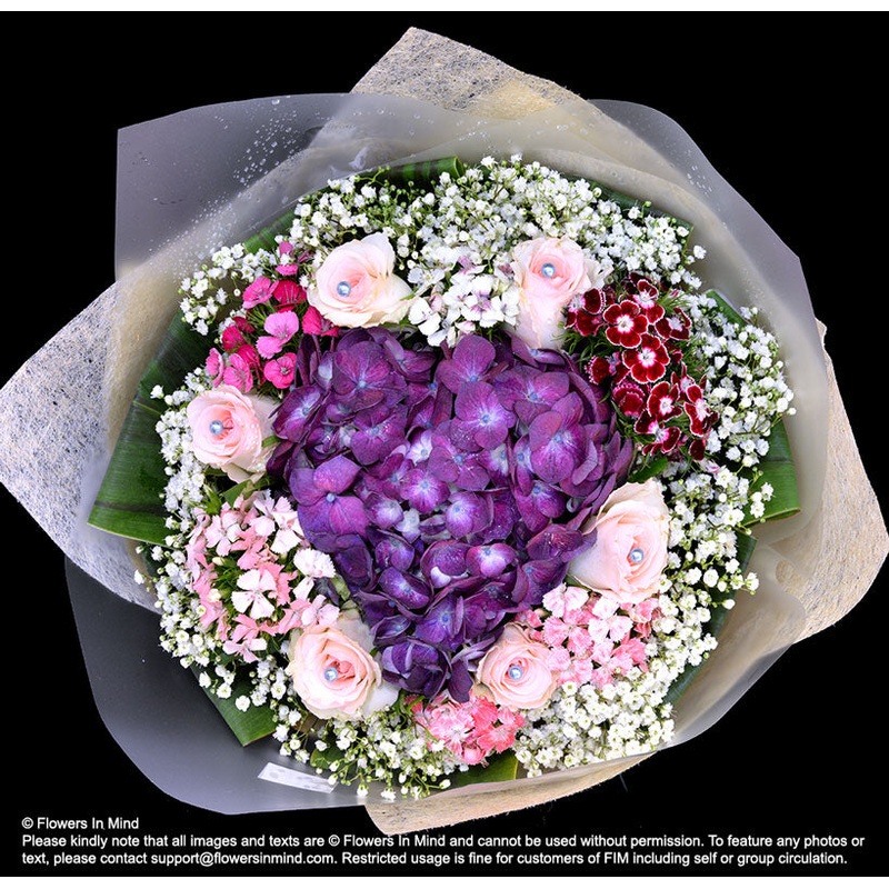 Bouquet of Hydrangea & Roses (HB427)