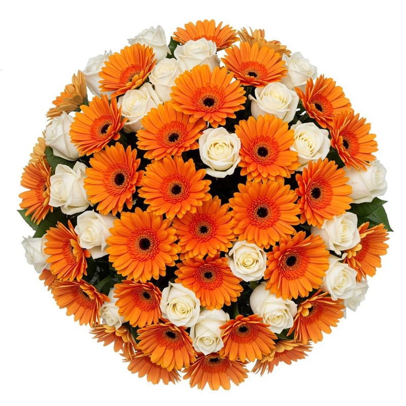 Orange Glow Bouquet-Small (15 stems) & Regular (20 stems) & Medium (25 stems) & Large (30 stems) & Extra Large (40 stems) & Luxury (50 stems) & Glamour (60 stems) & Exclusive Glamour (70 stems) & Premium (80 stems) & Premium Extra (90 stems) & Deluxe (100