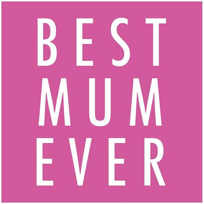 Pink Glitter Best Mum Ever Mother’s Day Card