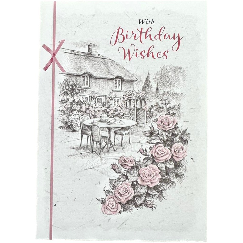 Vintage Greetings Card – Birthday Wishes