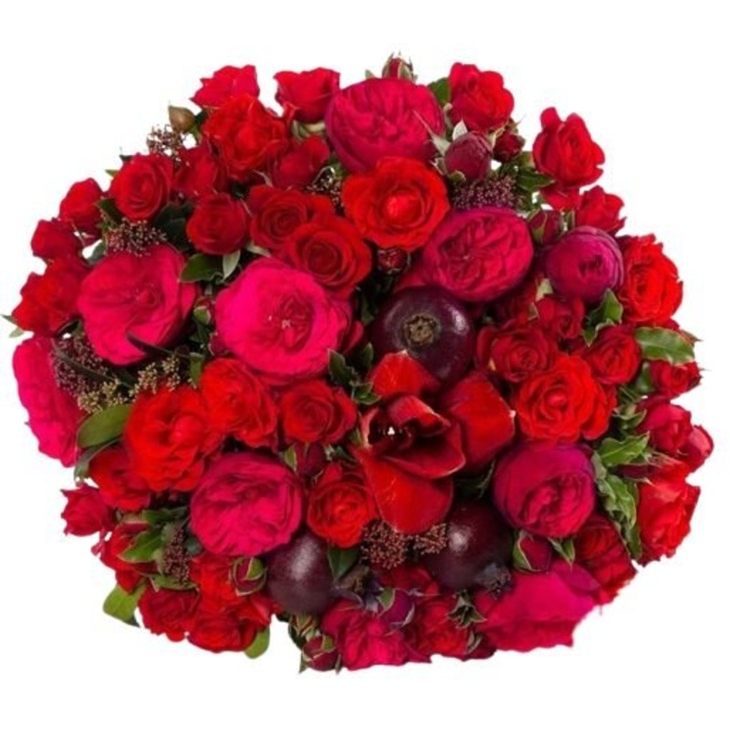 Charm Elegance Bouquet-Small (15 stems) & Regular (20 stems) & Medium (25 stems) & Large (30 stems) & Extra Large (40 stems) & Luxury (50 stems) & Glamour (65 stems) & Exclusive Glamour (80 stems)