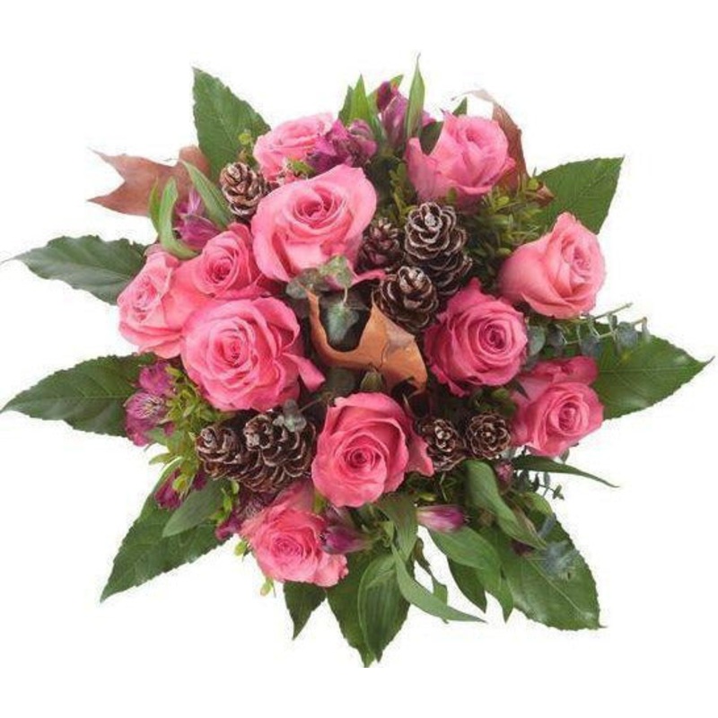 Cherry Brendy Festive Bouquet-Small (10 stems) & Regular (15 stems) & Medium (20 stems) & Large (25 stems) & Extra Large (30 stems) & Luxury (35 stems) & Glamour (40 stems)