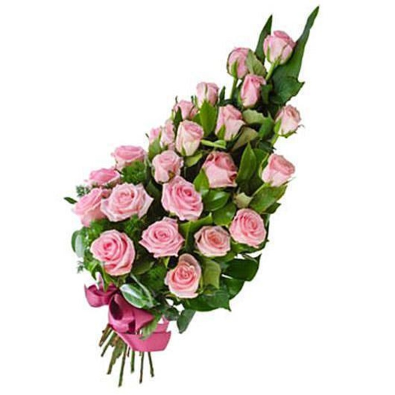 Classic Pink Roses Sheaf-Small (10 Stems) & Regular (20 Stems) & Large (30 Stems) & Extra Large (40 Stems) & Luxury (50 Stems)