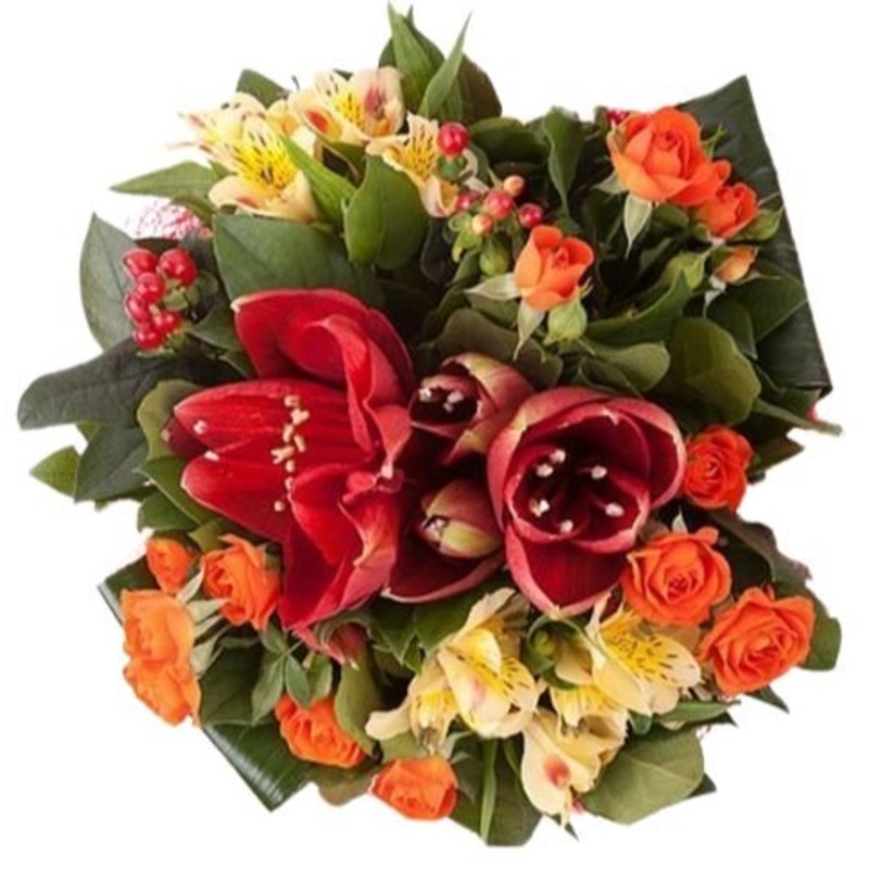 Coral Bouquet-Small (10 stems) & Regular (15 stems) & Large (25 stems) & Luxury (35 stems) & Glamour (50 stems) & Exclusive Glamour (65 stems) & Premium (80 stems)