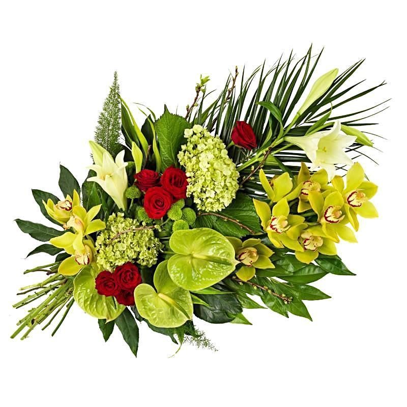 Green & Red Tied Sheaf-Regular (20 Stems) & Large (30 Stems) & Extra Large (40 Stems)