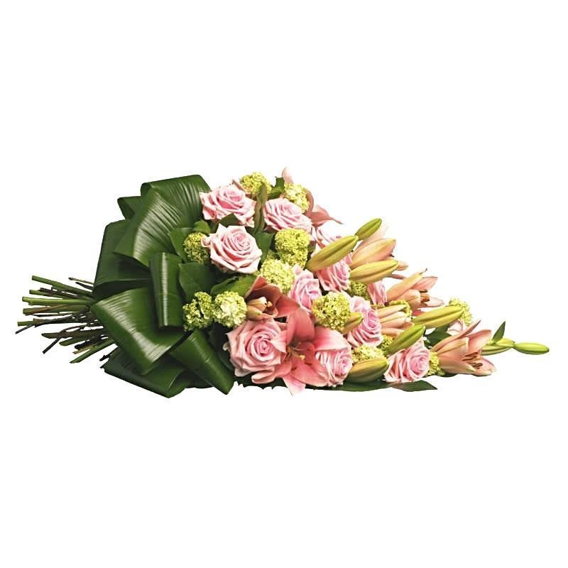 Pink Lily and Roses Sheaf-Small (20 Steams) & Regular (30 Steams) & Large (40 Steams) & Extra Large (50 Steams)