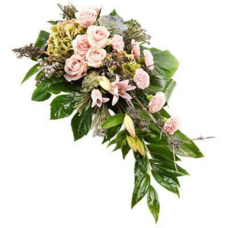 Pink Longing Funeral Spray-Regular (20 Steams) & Large (35 Steams) & Extra Large (45 Steams)