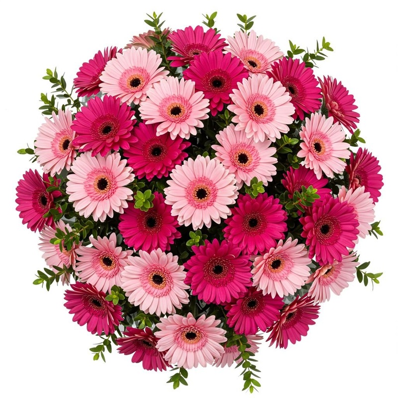 Pretty Bouquet of Pink and Cerise Gerberas