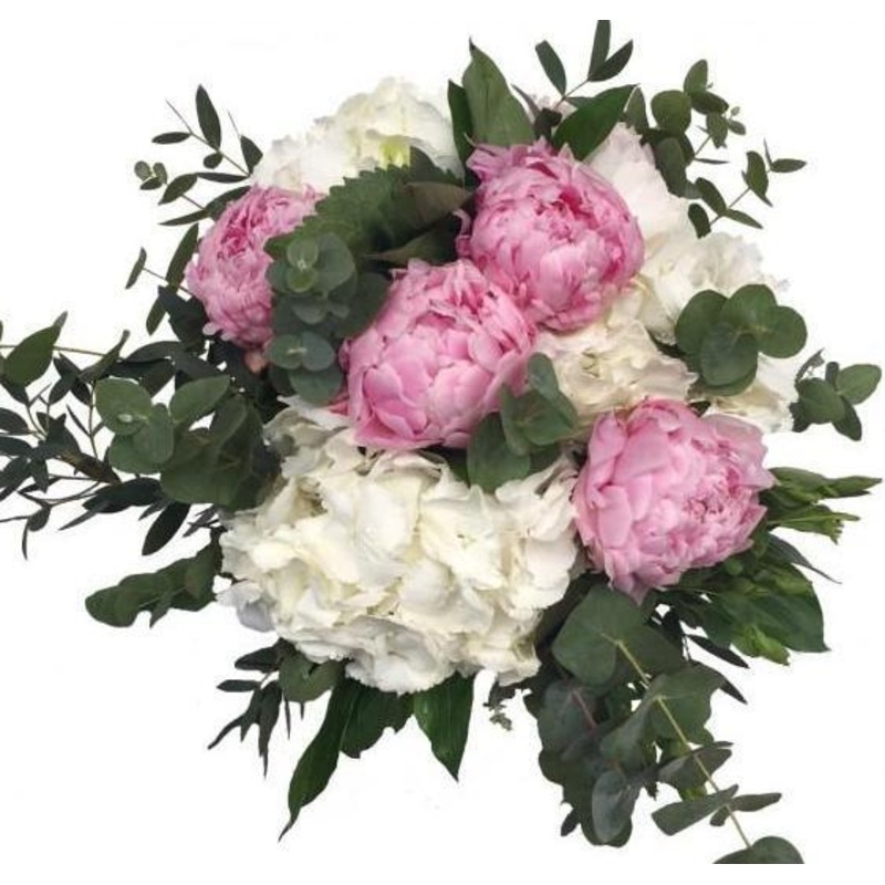 Pretty Pink & White Bouquet-Extra Small (8 stems) & Small (10 stems) & Regular (15 stems) & Medium (20 stems) & Large (25 stems) & Extra Large (35 stems) & Luxury (40 stems) & Glamour (55 stems) & Exclusive Glamour (75 stems) & Premium (85 stems) & Posh (
