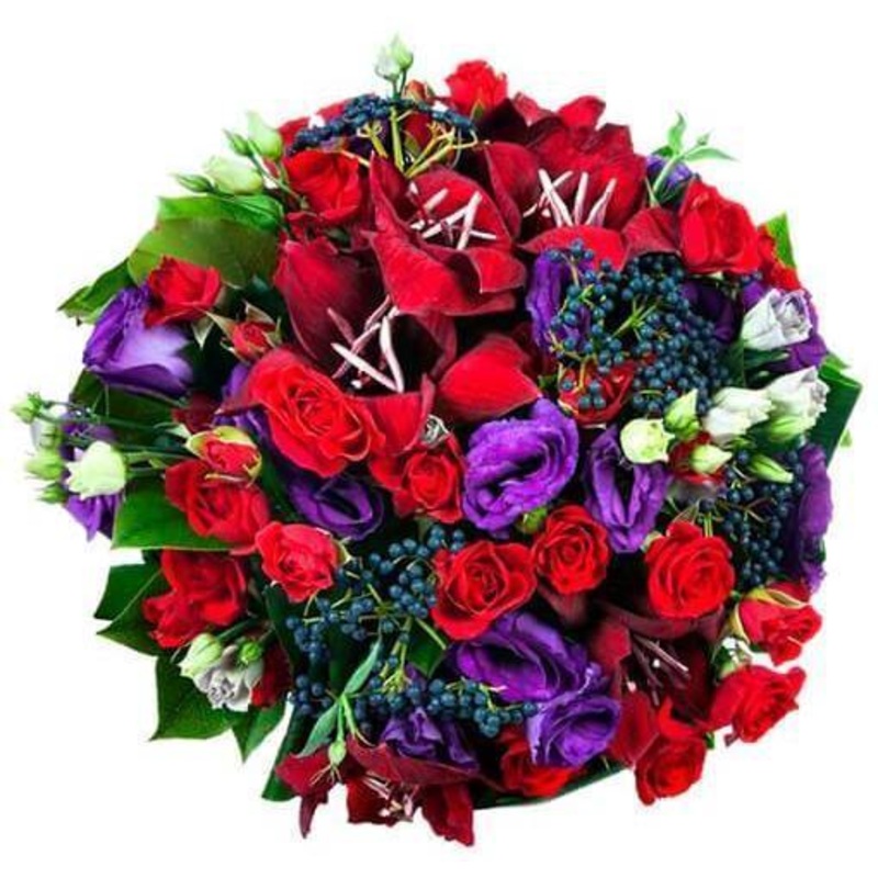 Purple and Red Obsession Bouquet