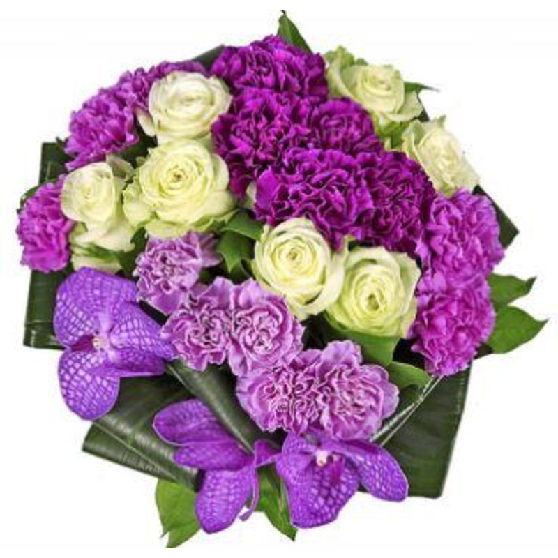 Purple Emerald Bouquet-Extra Small (20 stems) & Small (25 stems) & Regular (30 stems) & Large (45 stems) & Extra Large (60 stems) & Luxury (70 stems) & Glamour (85 stems) & Exclusive Glamour (100 stems) & Premium (120 stems)