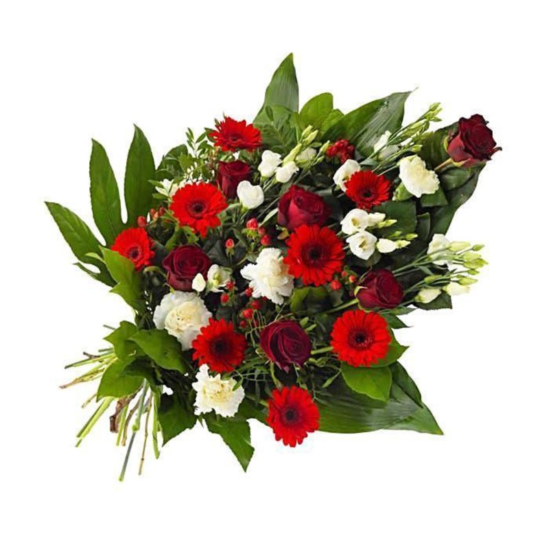 Red & White Tied Sheaf-Regular (30 Steams) & Large (40 Steams) & Extra Large (50 Steams)